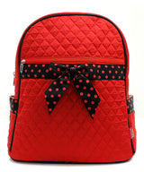 15" Quilted Backpack Bookbag Kids School Tote - Gifts Happen Here