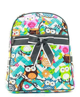 15" Quilted Backpack Bookbag Kids School Tote - Gifts Happen Here