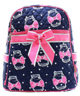 15" Quilted Backpack Bookbag Kids School Tote - Gifts Happen Here