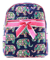 15" Quilted Backpack Bookbag Kids School Tote - Gifts Happen Here