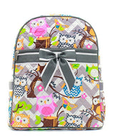 15" Quilted Backpack Bookbag Kids School Tote - Gifts Happen Here